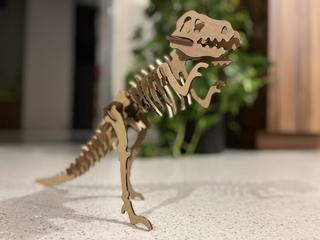 Интересный макет Макет для лазерной резки 3D-пазла в виде тираннозавра формат dxf