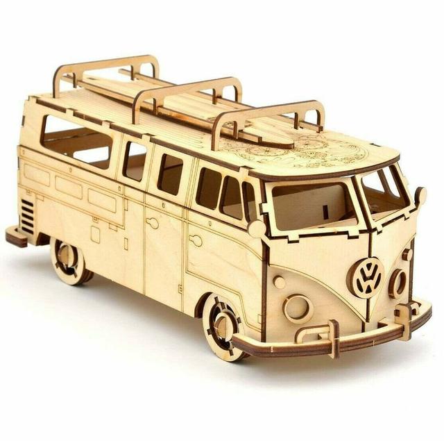 Макет Макет для лазерной резки 3D-пазла по Volkswagen Transporter T1 — изображение 5