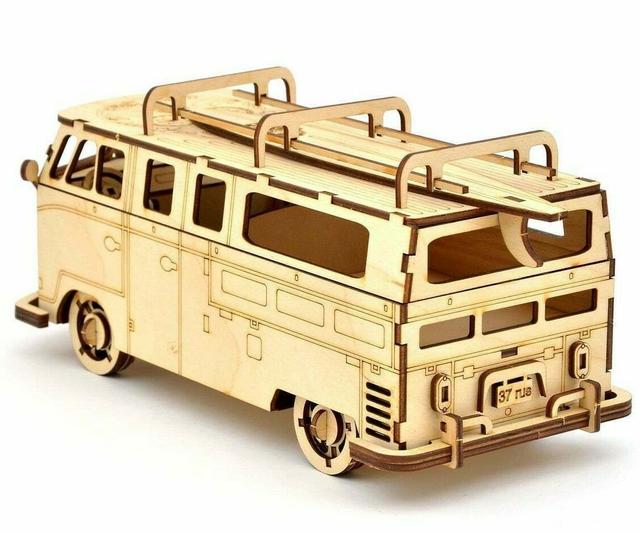 Макет Макет для лазерной резки 3D-пазла по Volkswagen Transporter T1 — изображение 4