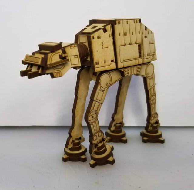 Макет Макет для лазерной резки AT-AT ходячего из Звёздных войн SVG-файл — изображение 2