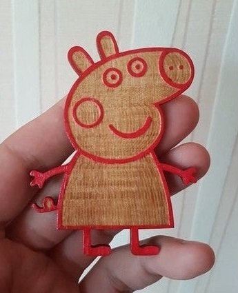 Макет Макет для лазерной резки Peppa Pig формат dxf