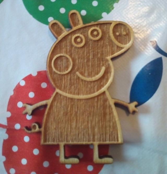 Макет Макет для лазерной резки Peppa Pig формат dxf — изображение 1