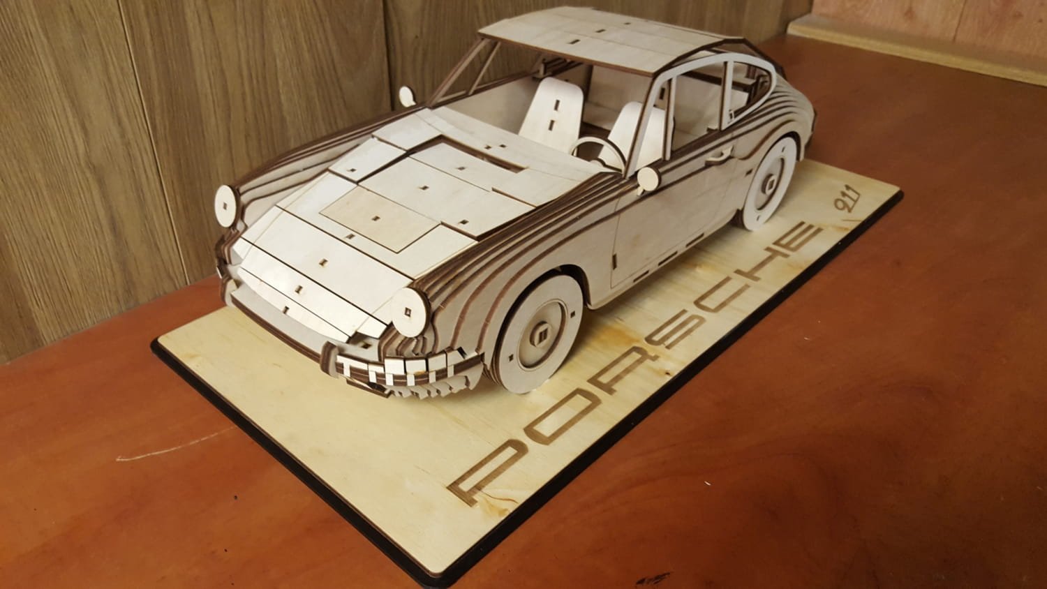 Макет Макет для лазерной резки Porsche 911 classic