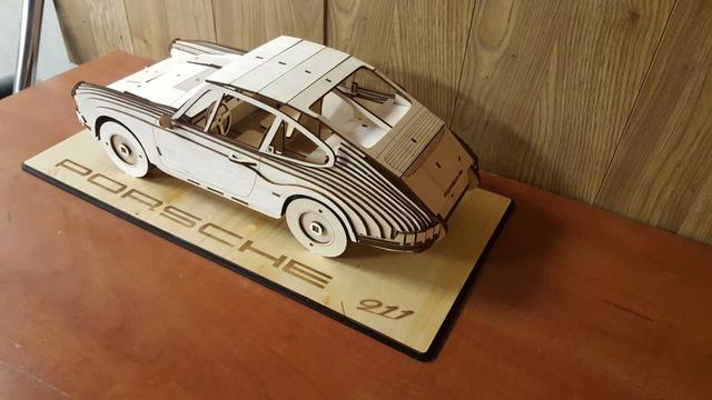 Макет Макет для лазерной резки Porsche 911 classic — изображение 2