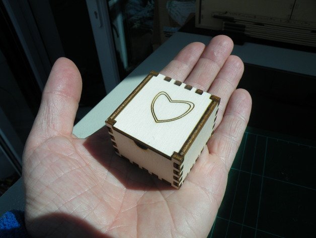 Макет Макет для лазерной резки Ringbox формат dxf
