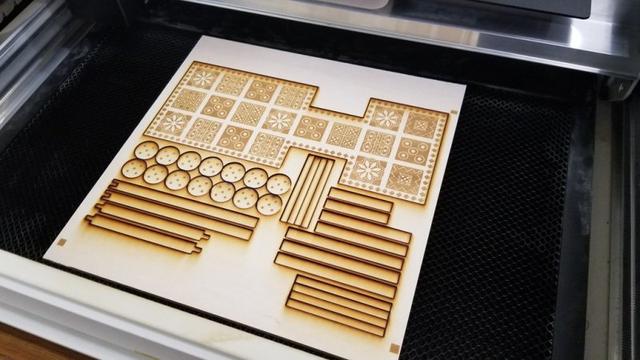 Макет Макет для лазерной резки SVG-файла с изображением королевской игры — изображение 2