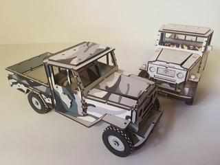 Интересный макет Макет для лазерной резки Toyota Land Cruiser из фанеры 3 мм