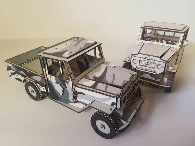 Макет Макет для лазерной резки Toyota Land Cruiser из фанеры 3 мм