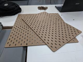 Интересный макет Макет для лазерной резки pegboard в стиле IKEA Skadis формат SVG