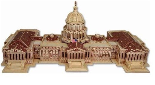 Макет Макет здания Капитолия США для лазерной резки