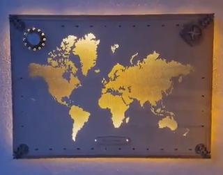 Интересный макет Макет карты мира для лазерной резки декор для стен