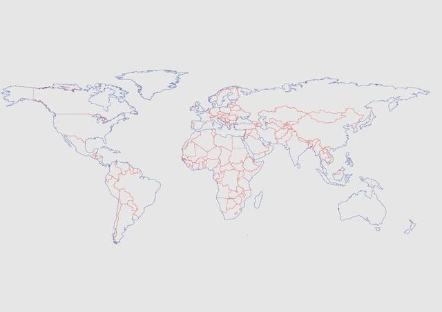 Макет Макет карты мира для лазерной резки размер 1850x750 мм файл PDF — изображение 2