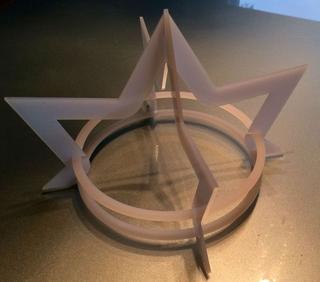 Интересный макет Макет короны для вечеринки для лазерной резки формат dxf