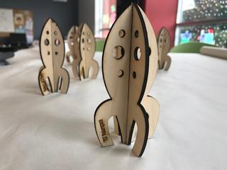 Интересный макет Макет мини-ракетного корабля для лазерной резки формат dxf