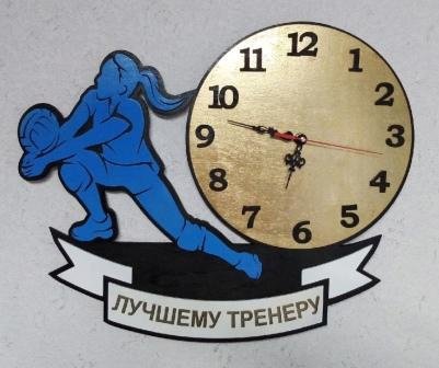 Макет Макет настенных часов в виде волейбольного мяча для лазерной резки
