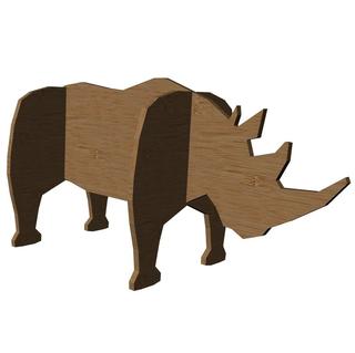 Интересный макет Макет носорога для лазерной резки файл SVG