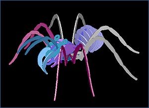 Макет Макет паука spinne для лазерной резки dxf файл