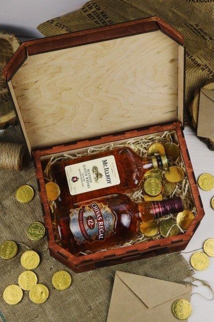 Макет Макет подарочной коробки в виде чемодана для лазерной резки — изображение 3