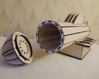 Интересный макет Макет подводной лодки для лазерной резки