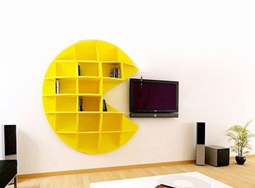 Макет Макет полки в виде Pacman для лазерной резки