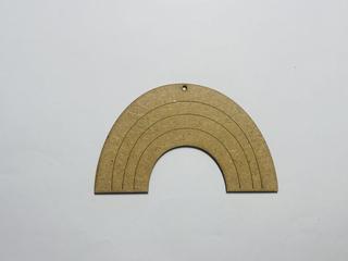 Интересный макет Макет радужной фигуры для лазерной резки по дереву