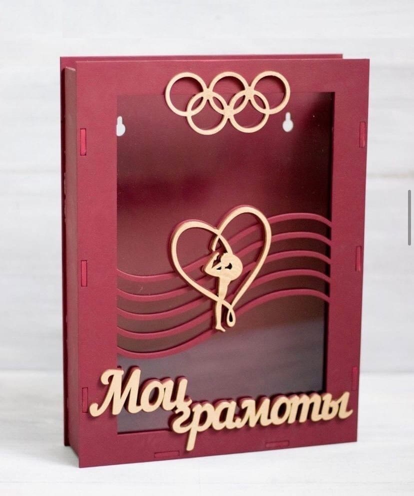 Макет Макет рамки для демонстрации спортивных медалей для лазерной резки