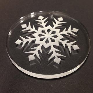Интересный макет Макет снежинки для лазерной резки файл dxf вариант 2