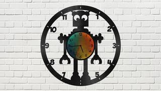 Интересный макет Макет часов-робота для лазерной резки