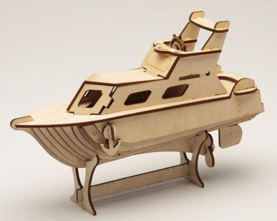 Макет Макет яхты для лазерной резки формат dxf — изображение 2