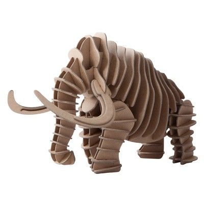 Макет Макет 3D-головоломки Мамонт для лазерной резки