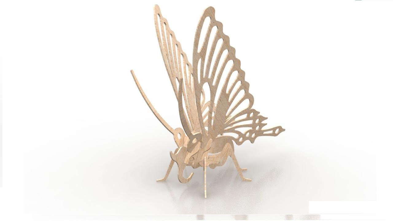 Макет Макет 3D-головоломки Марисоа для лазерной резки файл dxf
