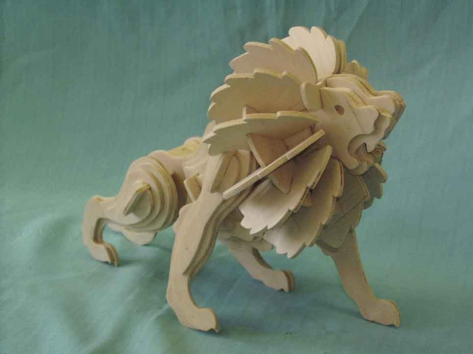 Макет Макет 3D-головоломки в формате dxf для лазерной резки вариант 4
