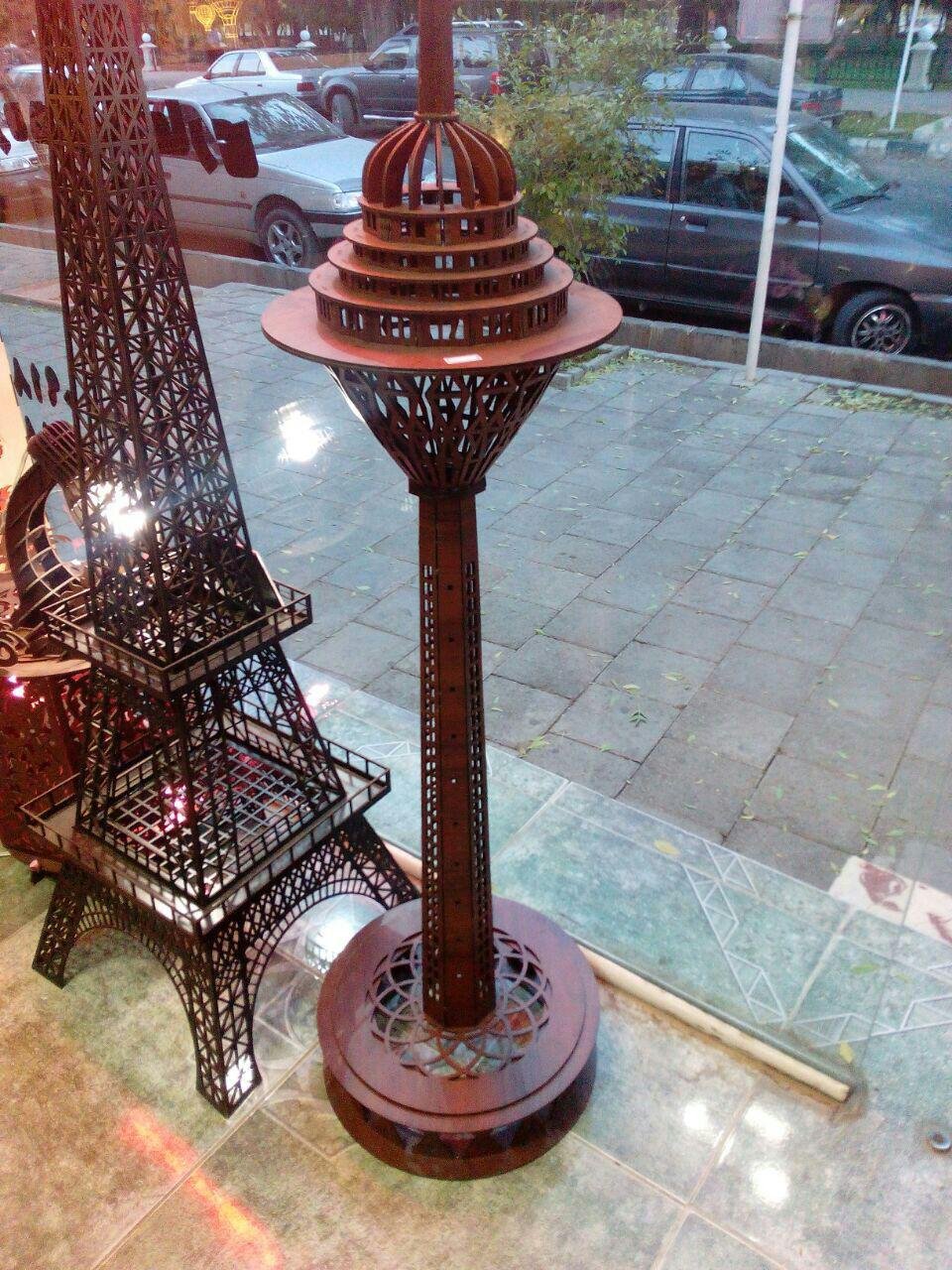 Макет Макет 3D-головоломки Tower Milad для лазерной резки