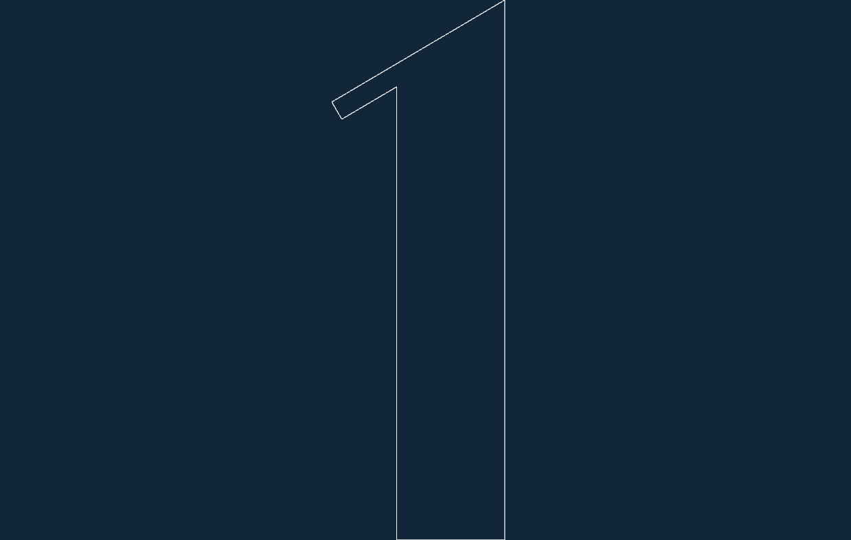 Макет Макет Number 1 для лазерной резки dxf