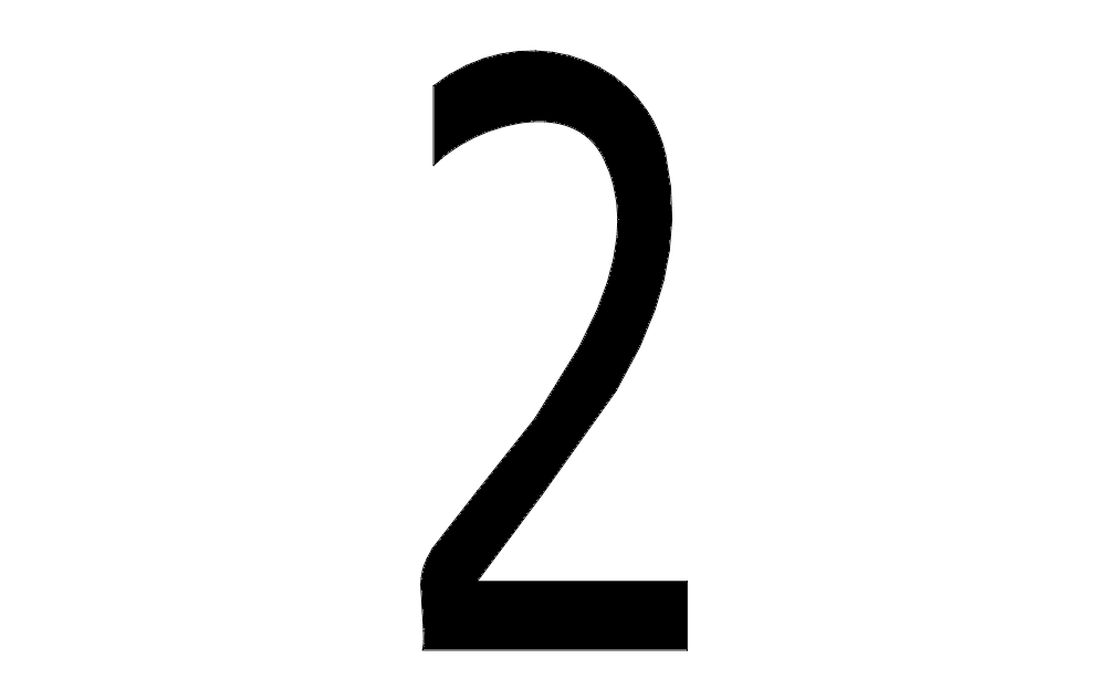Макет Макет Number 2 в формате dxf для станка
