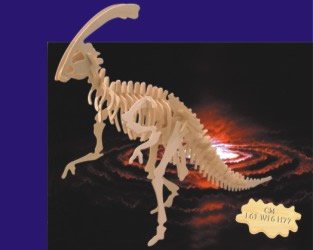 Макет Макет Parasaurolophus для лазерной резки файл dxf 3D-головоломка