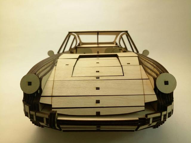 Макет Макет Porsche 911 1964 для лазерной резки деревянная модель 3 мм — изображение 2