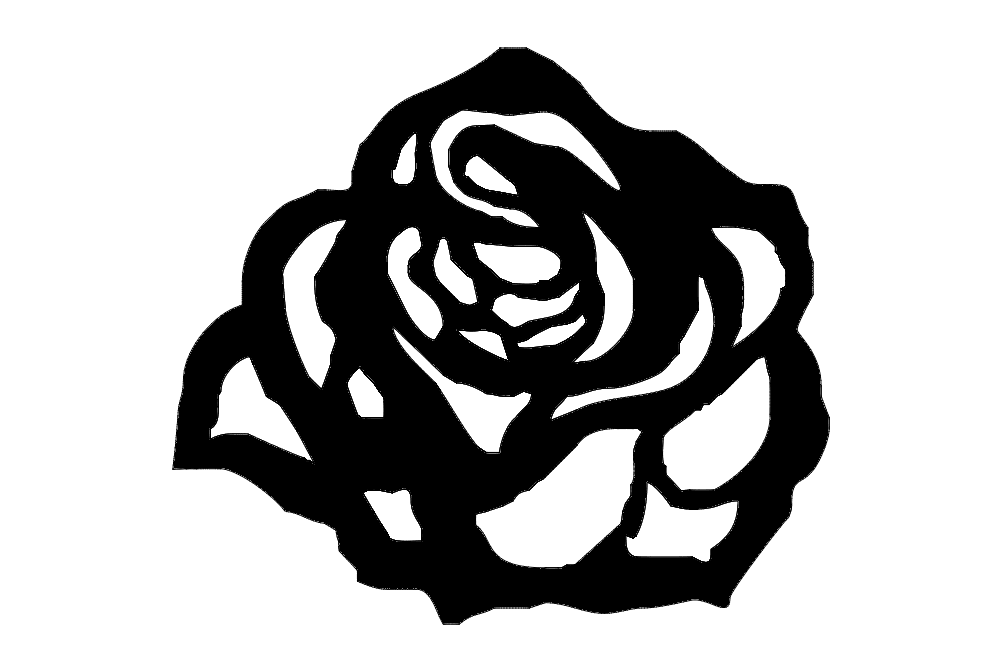 Макет Макет Rosa для лазерной резки размер 8070 мм МДФ 6 мм толщина реза 3 мм формат файла DXF