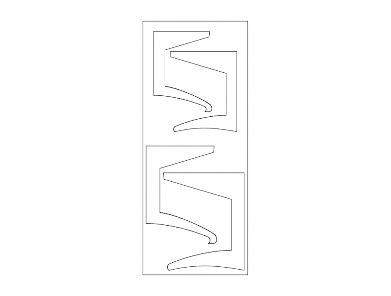 Макет Макет Sehpa 1 для станка формат dxf