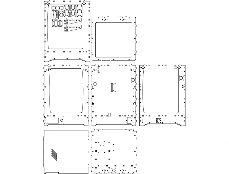 Макет Макет Ulti v10 для лазерной резки файл dxf