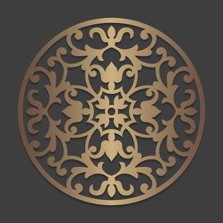 Интересный макет Мандала для лазерной резки деревянной двери файл PDF