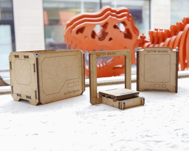Макет Миниатюра 3D-принтера Prusa i3 для лазерной резки — изображение 3