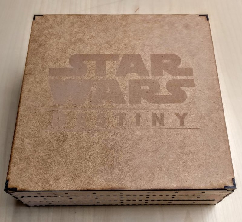 Макет Многоуровневая коробка для кубиков для лазерной резки в стиле Star Wars Destiny SVG-файл