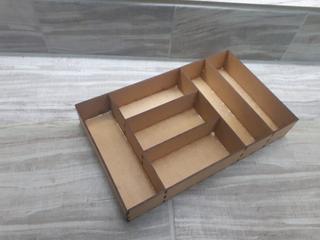 Интересный макет Многофункциональный прямоугольный контейнер-органайзер для хранения  чертёж для лазерной резки