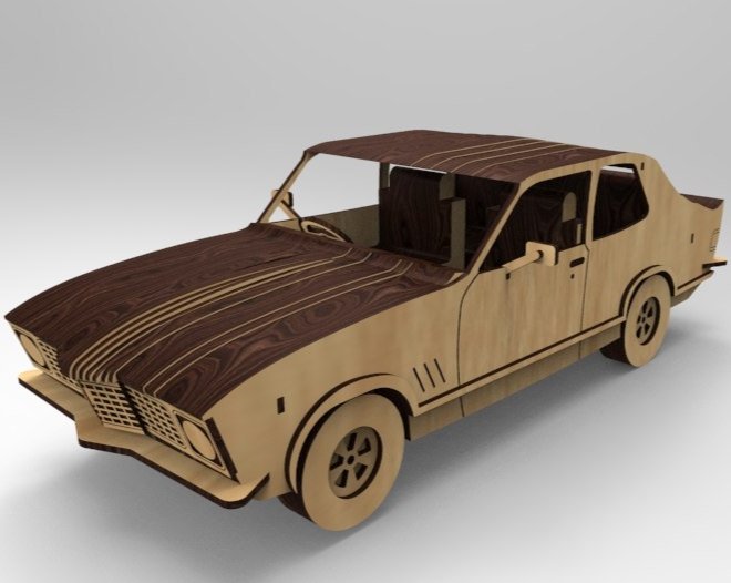 Макет Модель автомобиля Holden LJ Torana для лазерной резки по дереву