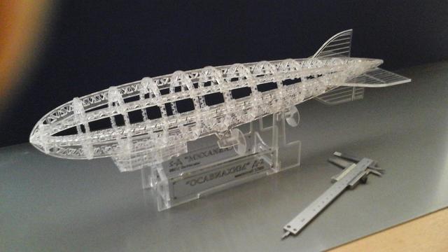 Макет Модель дирижабля для лазерной резки 3D-пазл файл DXF — изображение 5