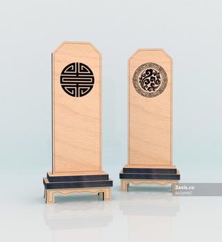 Интересный макет Модель китайского обелиска для лазерной резки