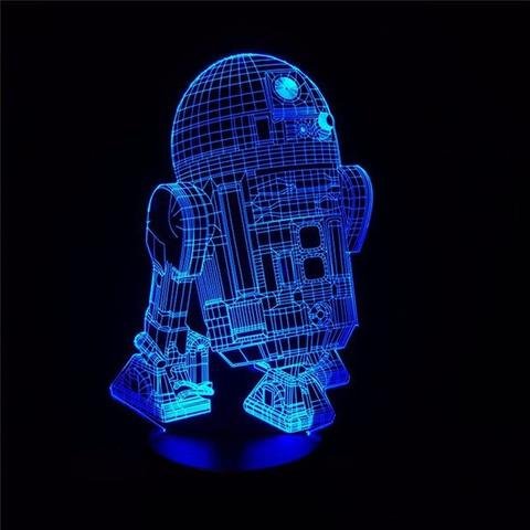 Макет Модель робота R2-D2 для лазерной резки в стиле Звёздные войны