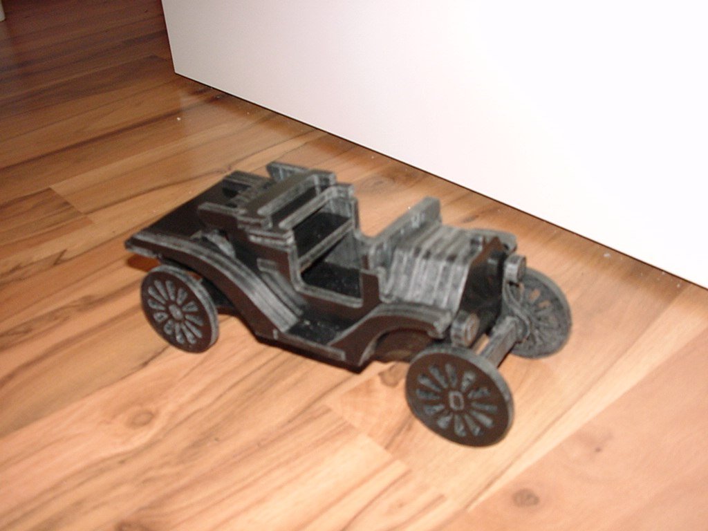 Макет Модель Ford Model T для 3D-пазла чертёж для лазерной резки