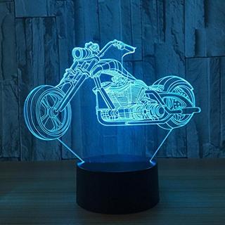 Интересный макет Мотоцикл 3D макет для светодиодной иллюзии ночника с эффектом объёмности для лазерной резки